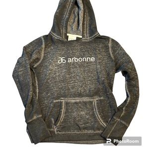 Arbonne women’s hoodie, sweatshirt, size large.  Cotton, polyester, never worn.